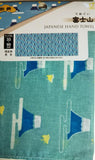 Japan-theme hand towels: Mt. Fuji.  Sushi. Onigiri.     100% cotton.    Set of Five for one low price.