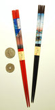 Japanese cool Nippon images chopstick set: Cool Japanese scenes from traditional art
