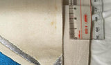 Blue on White Silk Japanese Kimono "obi" sash for wearing, dining table runner, or wall decoration